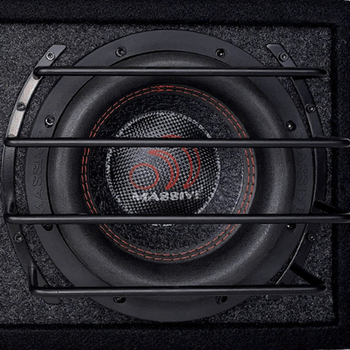 Massive Audio GRILL8 8" Black Protective Metal Subwoofer Grill