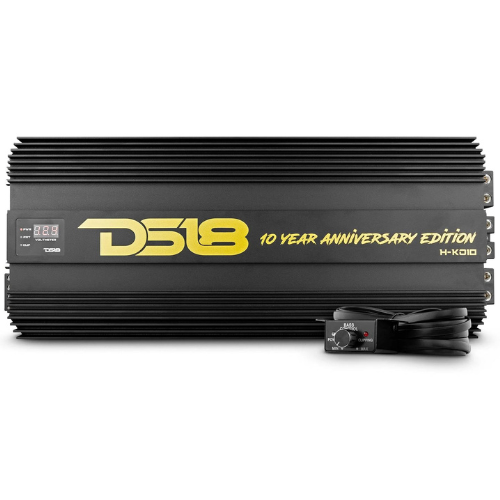 DS18 H-KO10/XA Monoblock Class D Korean Subwoofer Amplifier - 1 x 10000 Watts Rms @ 1-ohm