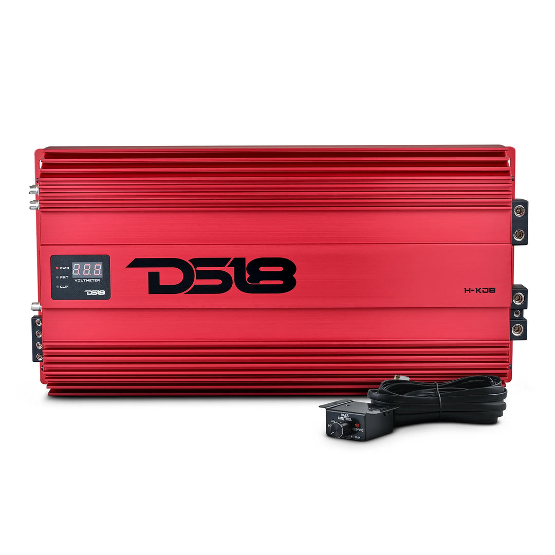 DS18 H-KO8/RD Monoblock Subwoofer Amplifier - 8000 Watts Rms @ 1-ohm