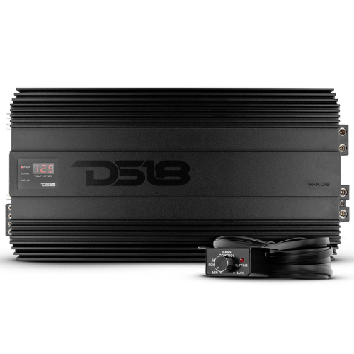 Amplificador de subwoofer coreano DS18 H-KO8 monobloque clase D - 1 x 8000 vatios Rms a 1 ohmio