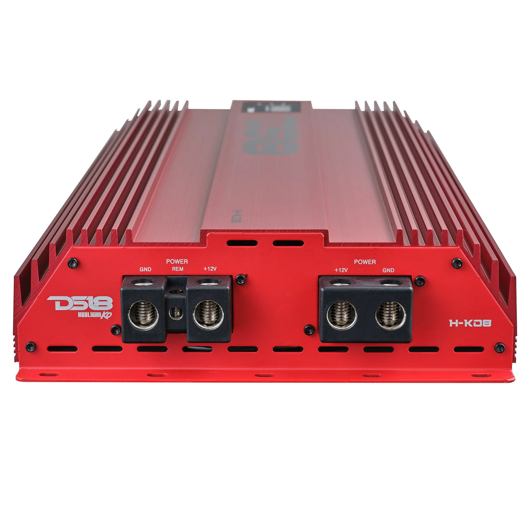 DS18 H-KO8/RD Monoblock Subwoofer Amplifier - 8000 Watts Rms @ 1-ohm