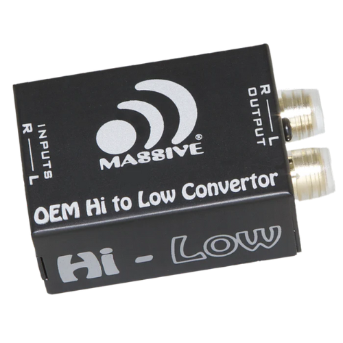Massive Audio HI-LOW 2-Channel Line Output Converter with Speaker Emulator and Remote Turn-on Output