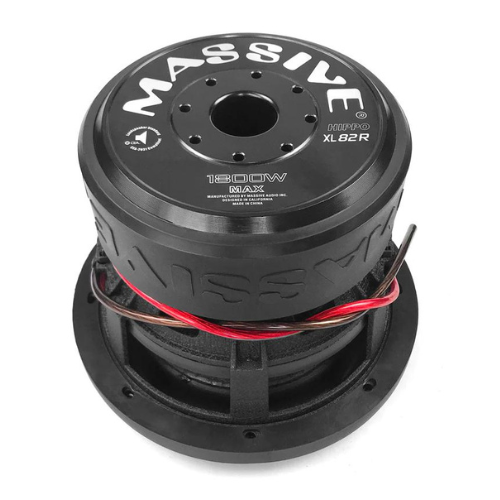 Massive Audio HIPPOXL82R 8" Subwoofer with 2.5" Voice Coil - 900 Watts Rms 2-ohm DVC