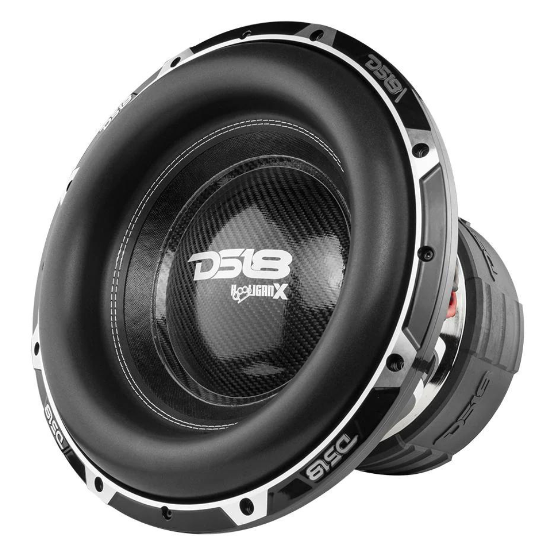 DS18 HOOL-X15.1DHE 15" Subwoofer with 4" Black Aluminum Voice Coil - 4000 Watts Rms 2-ohm DVC