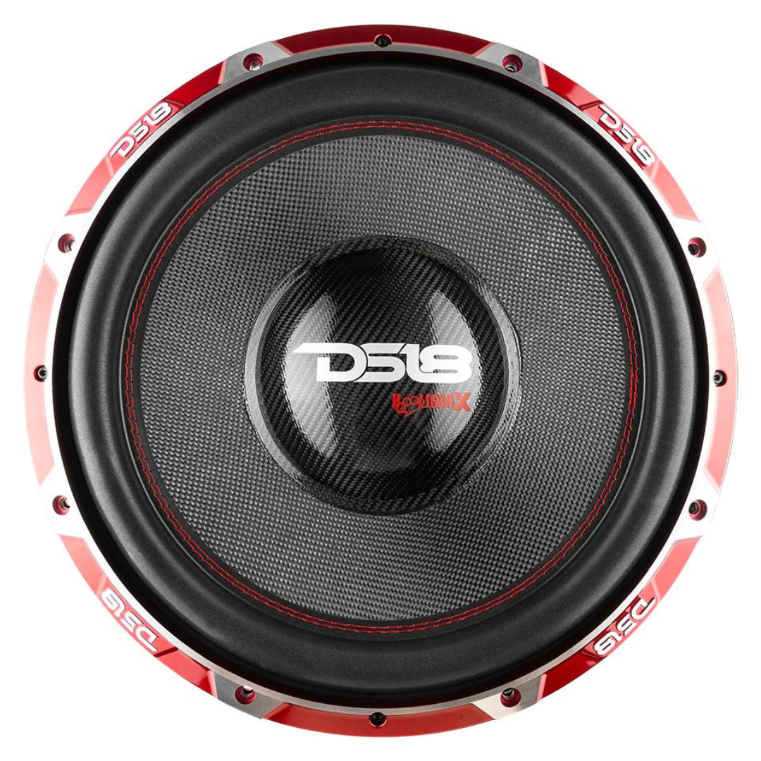 DS18 HOOL-X15.1DSPL 15" Subwoofer with 4" Black Aluminum Voice Coil - 4000 Watts Rms 1-ohm DVC
