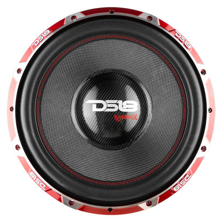 DS18 HOOL-X15.1DSPL 15" Subwoofer with 4" Black Aluminum Voice Coil - 4000 Watts Rms 1-ohm DVC