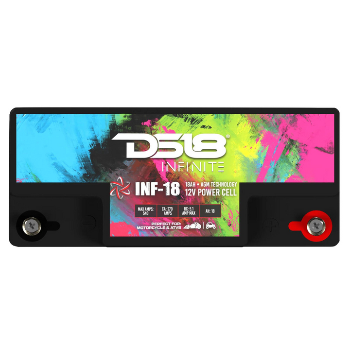 DS18 INF-18AH Batería de audio para automóvil AGM de 12 voltios - 750 vatios Rms | 18Ah
