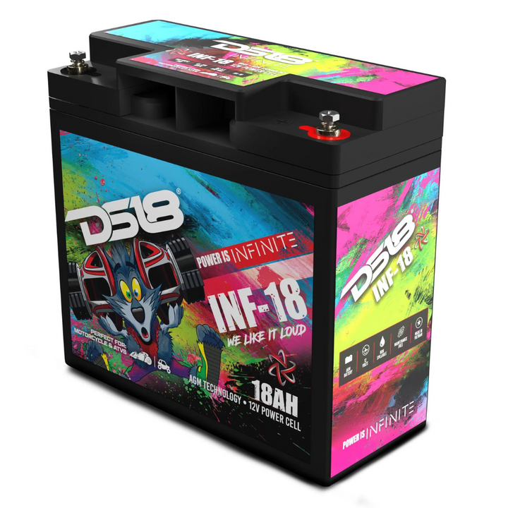 DS18 INF-18AH Batería de audio para automóvil AGM de 12 voltios - 750 vatios Rms | 18Ah