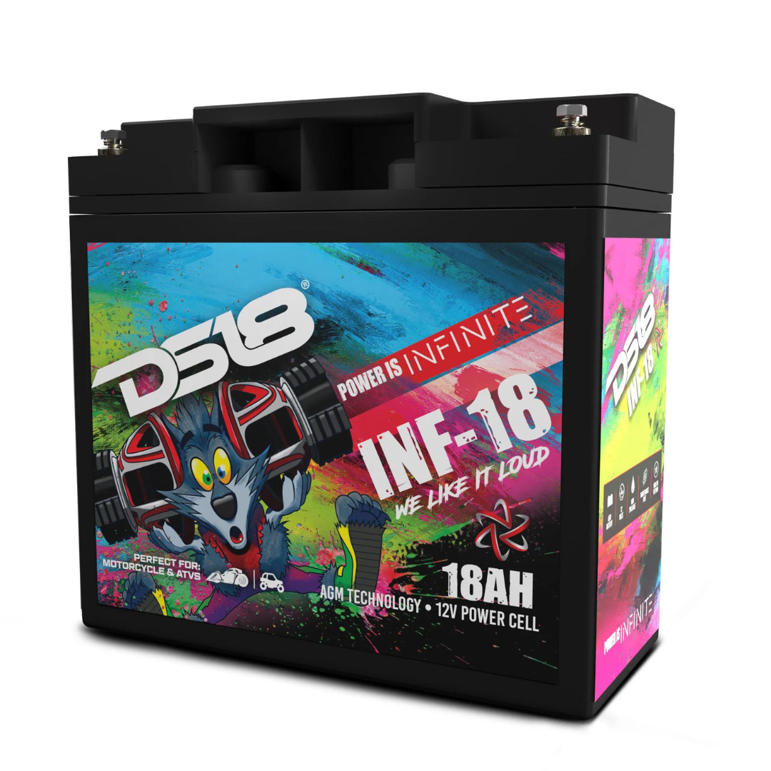 DS18 INF-18AH Batería de audio para automóvil AGM de 12 voltios - 750 vatios Rms | 18Ah