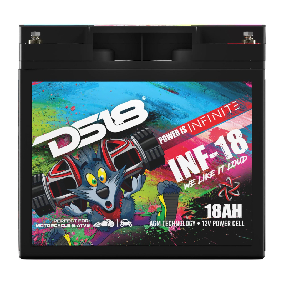DS18 INF-18AH Batería de audio para automóvil AGM de 12 voltios - 750 vatios Rms | 18Ah