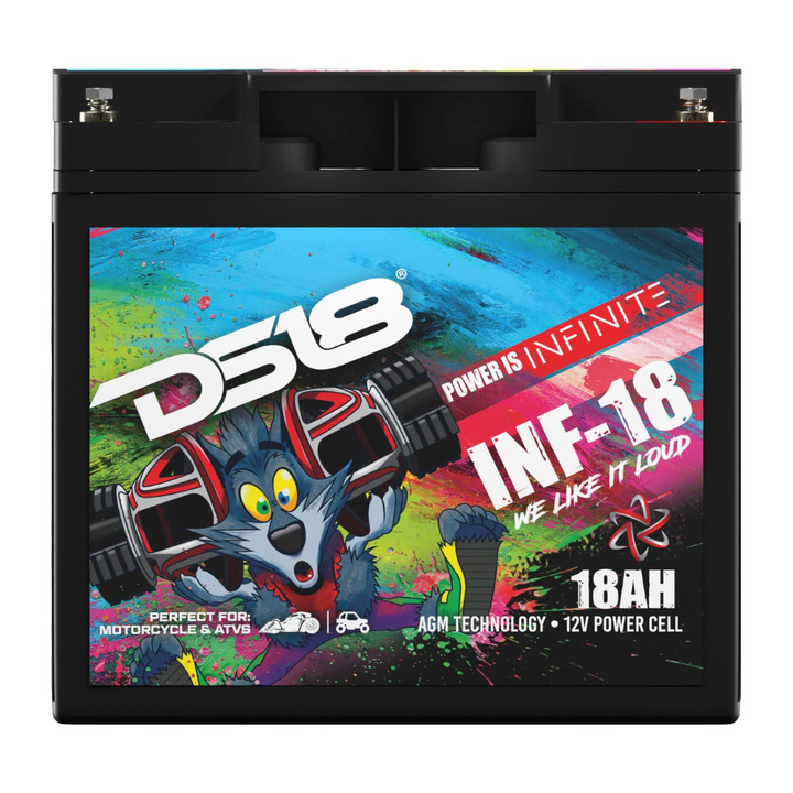 DS18 INF-18AH Batería de audio para automóvil AGM de 12 voltios - 750 vatios Rms | 18Ah