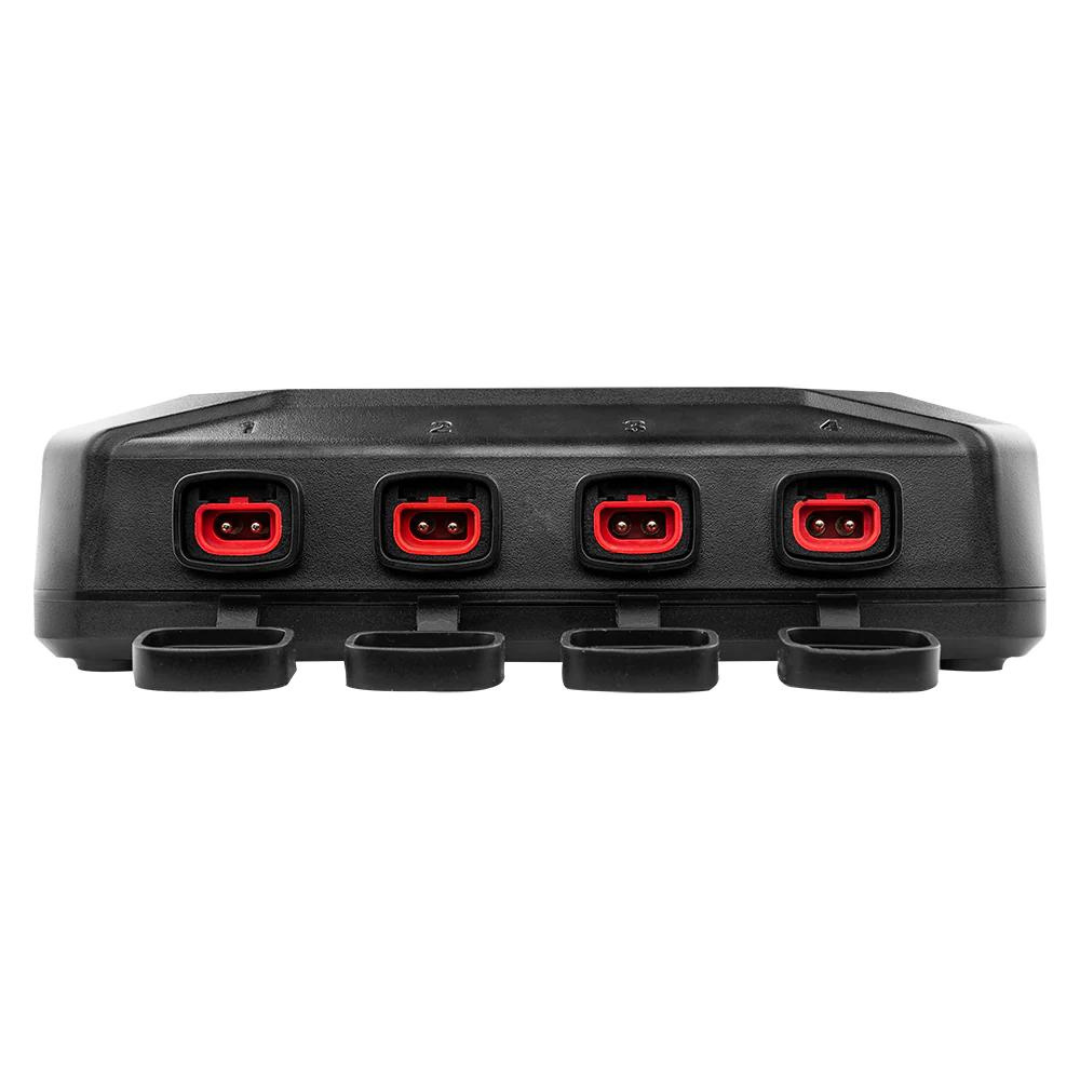 DS18 INF-C1.5AX4 6 o 12 voltios Smart 4x 1.5A Mantenedor y cargador de batería de automóvil - Compatible con plomo-ácido, húmedo, gel, AGM y litio (LiFePO4)