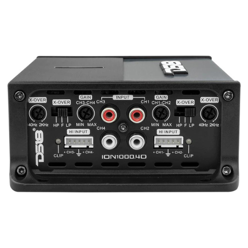 DS18 ION1000.4D Amplificador compacto de rango completo Clase D de 4 canales - 4 x 150 vatios Rms a 4 ohmios