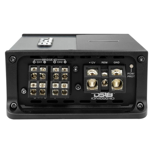 DS18 ION1000.4D Amplificador compacto de rango completo Clase D de 4 canales - 4 x 150 vatios Rms a 4 ohmios