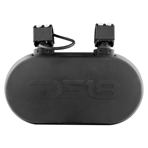 DS18 JVOCE8 Caja de altavoz dual de 8" cargada con luces LED RGB y soportes para barra antivuelco - 500 Watts Rms 2x 4 ohmios