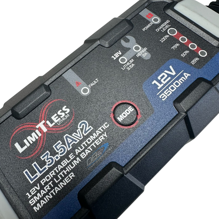 Limitless Lithium Stock Voltage 3.5A 12 Volt Battery Maintainer for Sodium or Lifepo4 Batteries