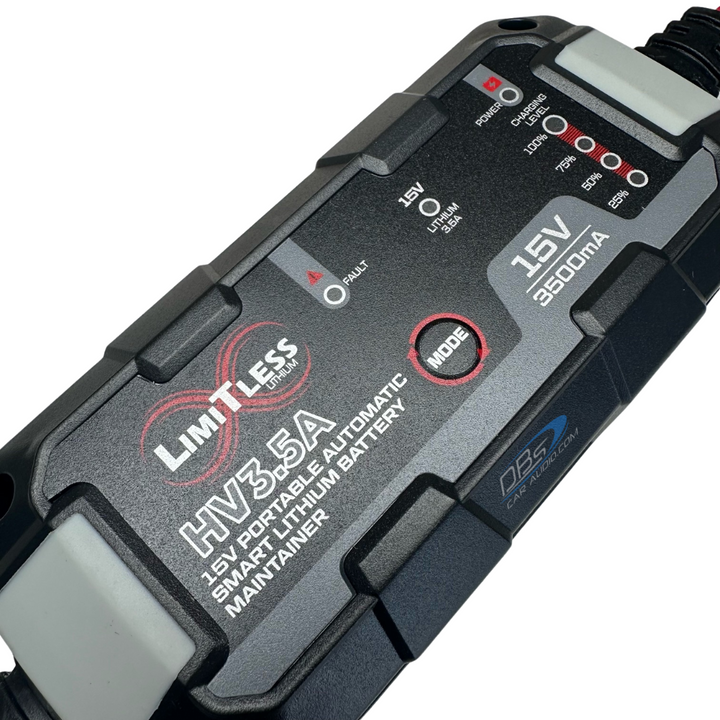 Limitless Lithium High Voltage 3.5A 15 Volt Battery Maintainer for Sodium, LTO or Cmax Batteries