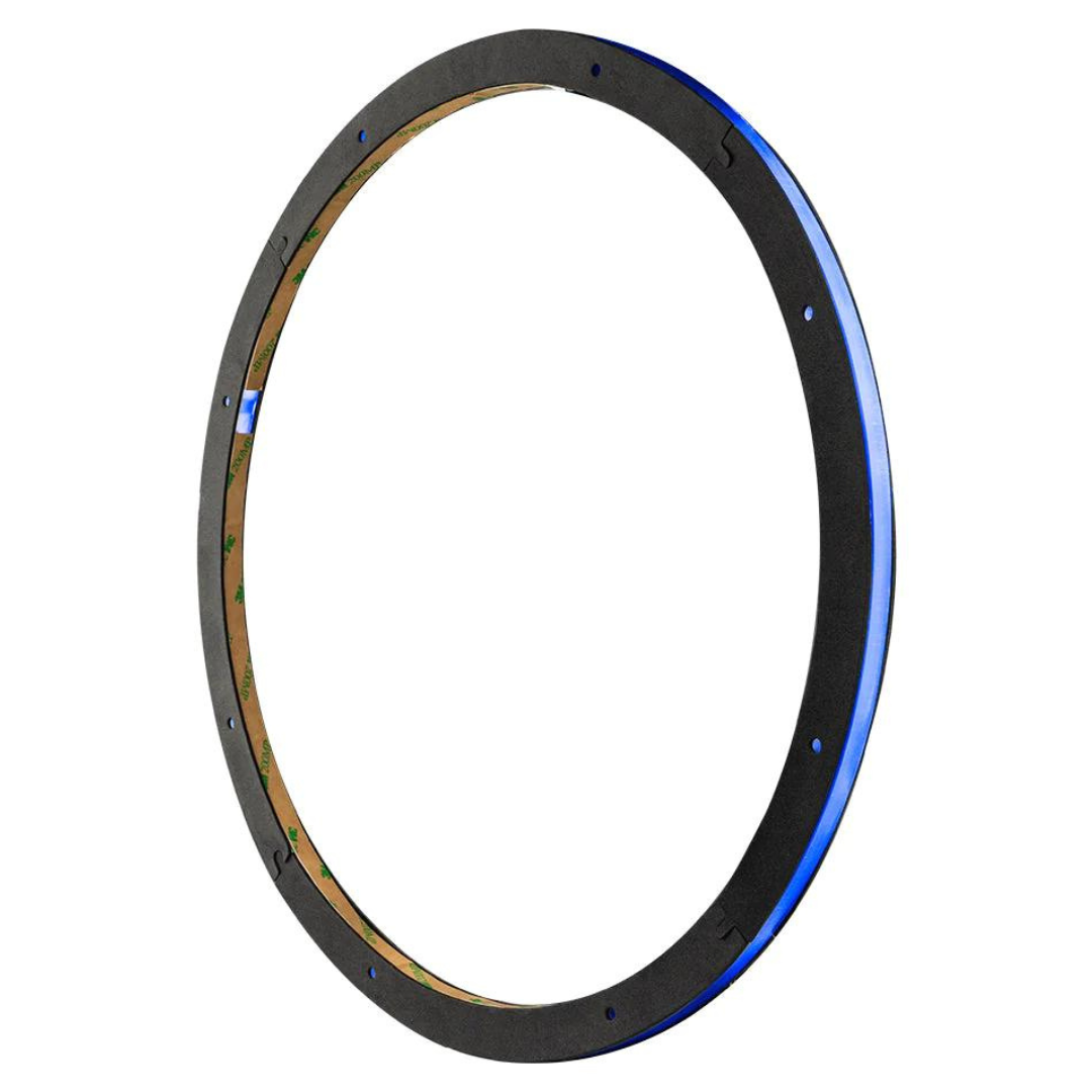 DS18 LRING15 Anillo de altavoz acrílico de 15" con luces LED RGB - Espaciador de 1/2" de grosor resistente al agua para altavoces y subwoofers