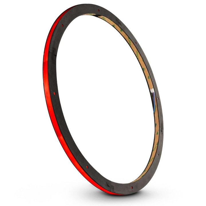 DS18 LRING15 15" Acrylic Speaker Ring with RGB LED Lights - Water Resistant 1/2" Thick Spacer for Speaker and Subwoofers