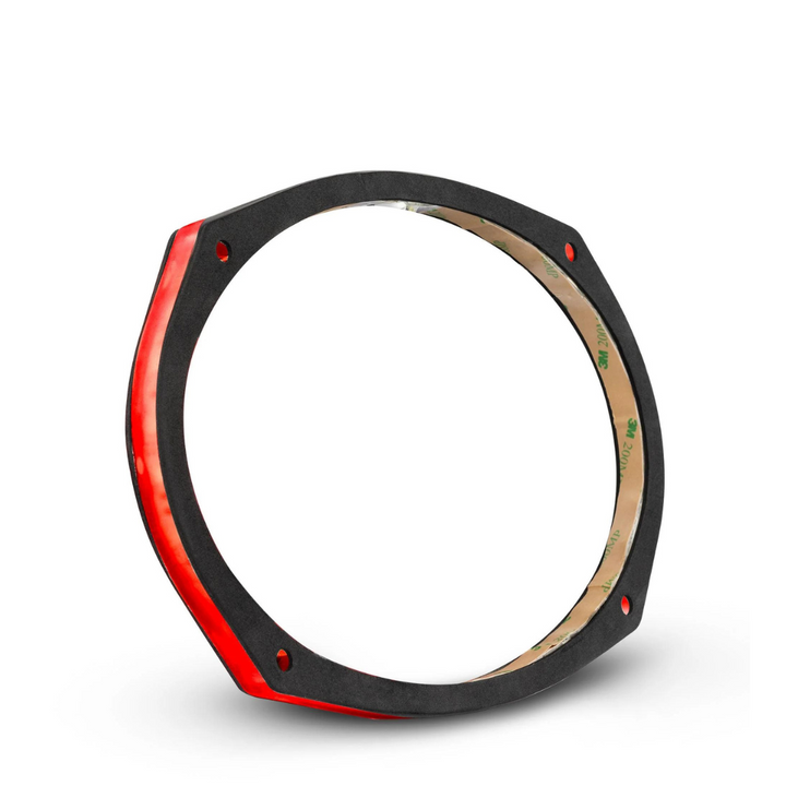 DS18 LRING69 Anillo de altavoz acrílico de 6x9" con luces LED RGB - Espaciador de 1/2" de grosor resistente al agua para altavoces y subwoofers