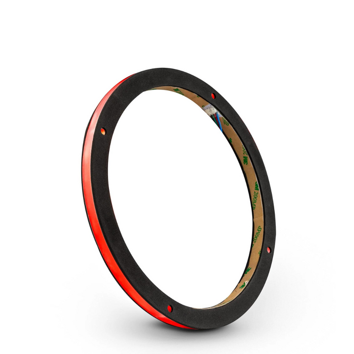 DS18 LRING8 Anillo de altavoz acrílico de 8" con luces LED RGB - Espaciador de 1/2" de grosor resistente al agua para altavoces y subwoofers
