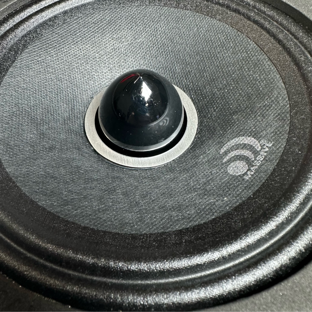 Massive Audio M6XL 6.5" Mid-Range Loudspeaker with Black Aluminum Bullet and 1.5" Voice Coil - 200 Watts Rms 8-ohm