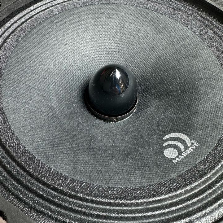 Massive Audio M8 8" Mid-Bass Loudspeaker with Black Aluminum Bullet and 1.5" Voice Coil - 150 Watts Rms 4-ohm