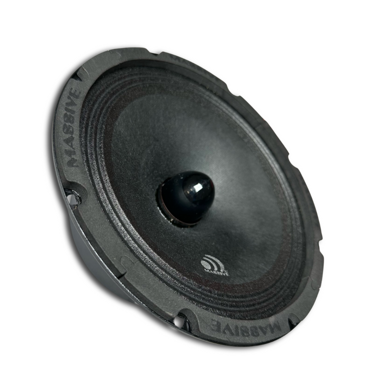 Massive Audio M8 8" Mid-Bass Loudspeaker with Black Aluminum Bullet and 1.5" Voice Coil - 150 Watts Rms 4-ohm
