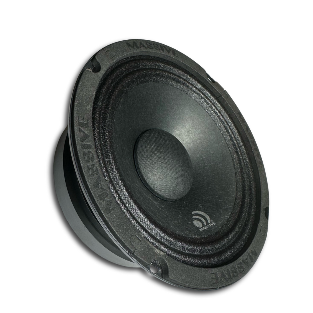 Massive Audio MB6 6.5" Mid-Bass Loudspeaker with Classic Dust Cap and 2" Voice Coil - 150 Watts Rms 4-ohm