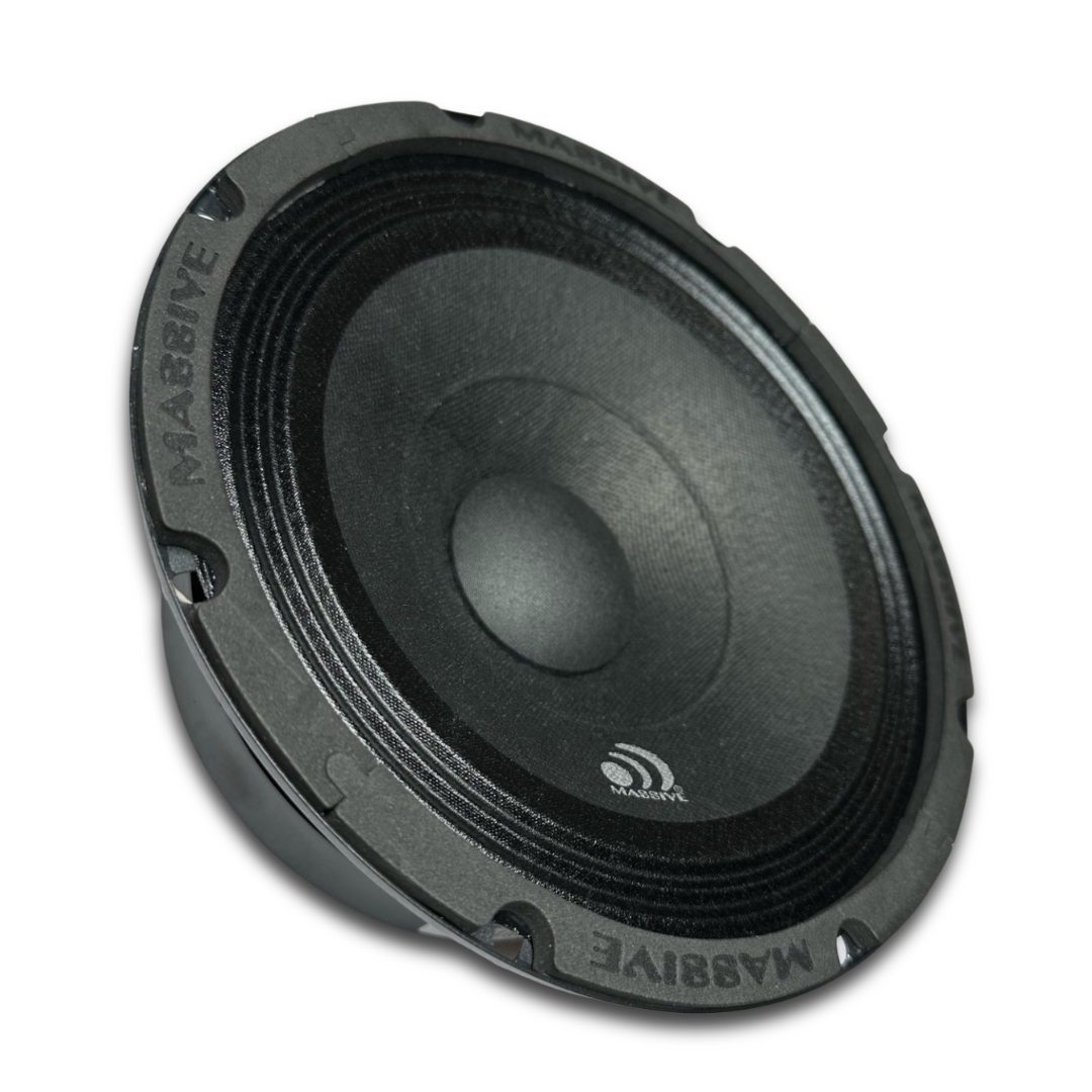 Massive Audio MB8 8" Mid-Bass Loudspeaker with Classic Dust Cap and 2" Voice Coil - 175 Watts Rms 4-ohm
