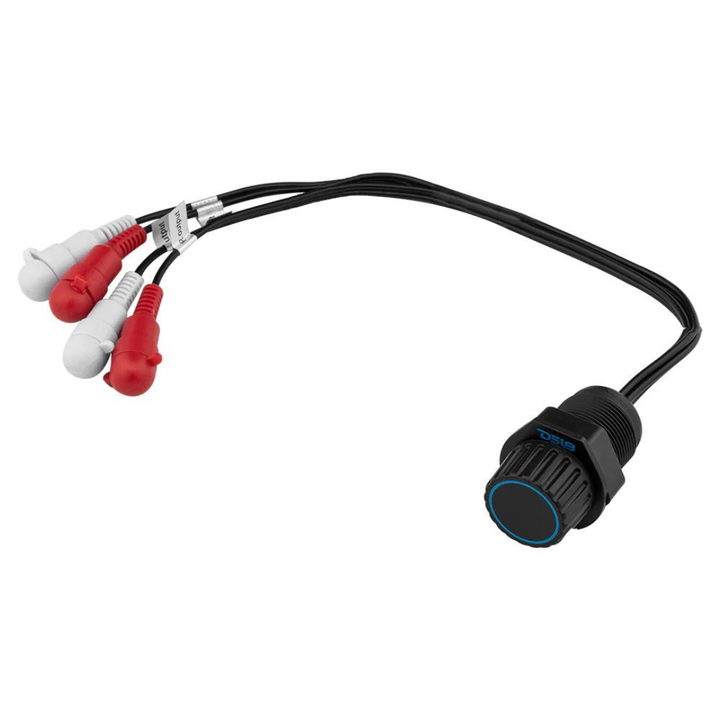DS18 MBKR Gain Attenuator Bass Knob Compatible With Any Source Unit That Uses RCA