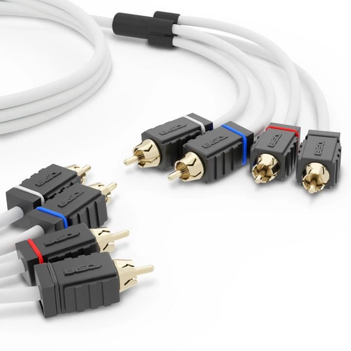 DS18 MOFCR-6FT.4CH 6 Foot Marine Grade 4-Channel Twisted Rca Cable - Made with Tinned OFC Copper Wire