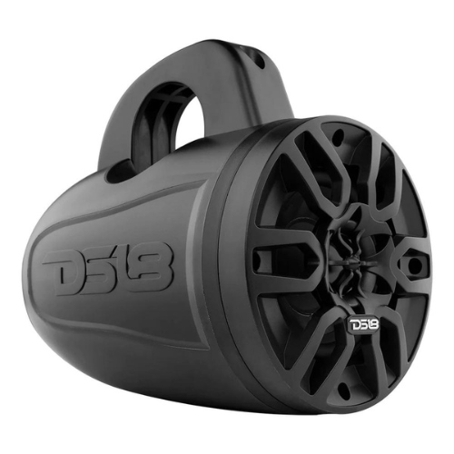 DS18 MP4TP.4A Paquete de altavoces tipo torre para wakeboard de 4x 4" con amplificador y receptor de audio Bluetooth - 4x 40 vatios Rms a 4 ohmios