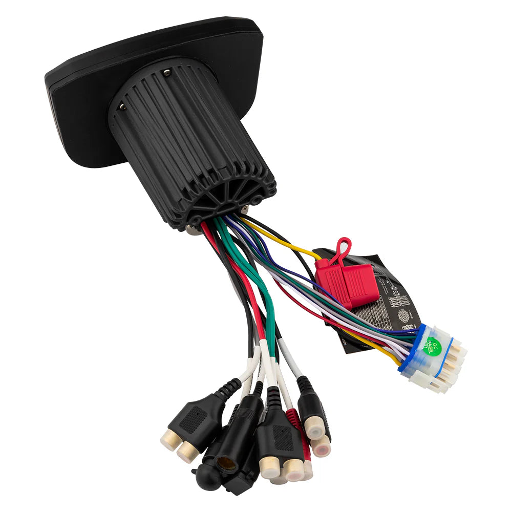 Unidad principal marina DS18 MRX2 con Bluetooth, USB y AUX - Pantalla de 3", salidas Rca de 4 V, 2 zonas, 4 x 25 Watts Rms