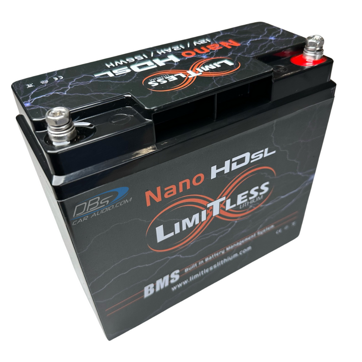 Limitless NSL-12AH Lithium Battery for Motorcycles & Powersports - 2,500 - 3,000 Watts Rms | 12Ah