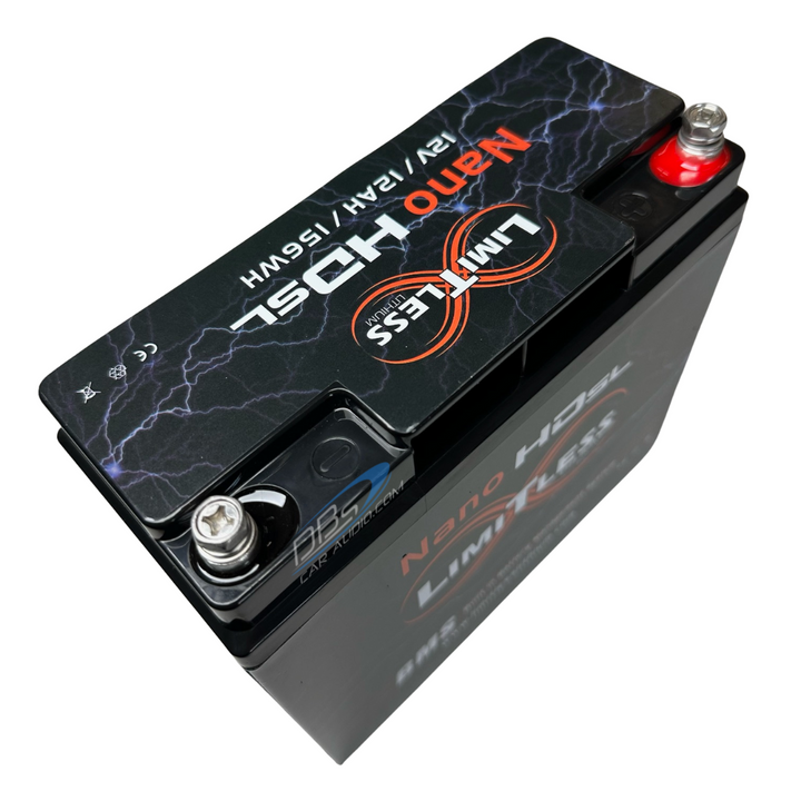 Limitless NSL-12AH Lithium Battery with Maintainer for Motorcycles & Powersports - 2,500 - 3,000 Watts Rms | 12Ah