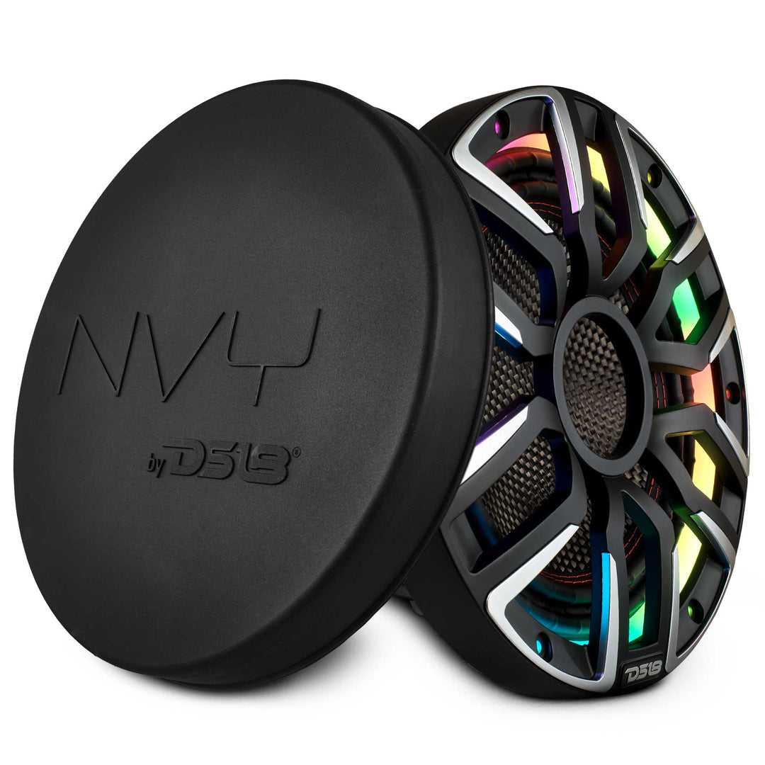 DS18 NVY-M10SUB 10" Marine Subwoofer with LEDs - 600 Watts Rms 4-ohm SVC