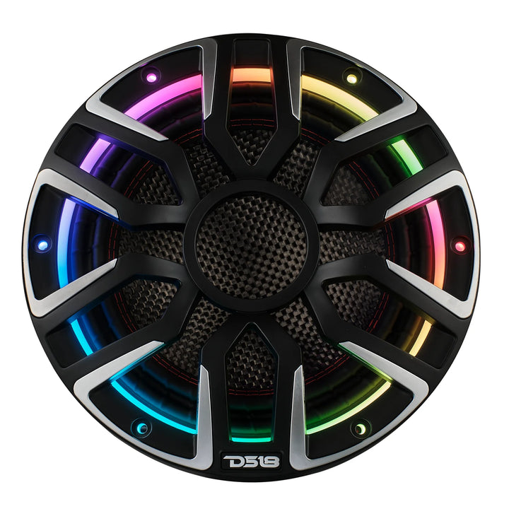 DS18 NVY-M10SUB 10" Marine Subwoofer with LEDs - 600 Watts Rms 4-ohm SVC