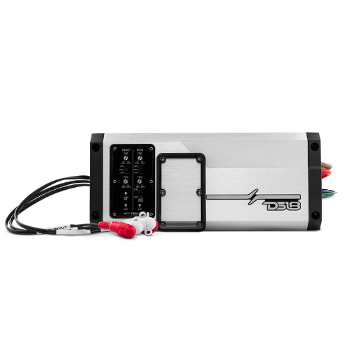 DS18 NVY-T800.4D Amplificador marino resistente al agua Clase D de 4 canales - 4 x 200 vatios Rms a 4 ohmios