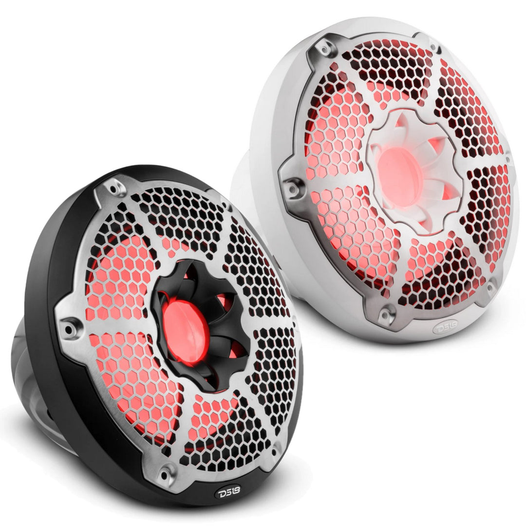 DS18 NXL-10SUB Subwoofer marino de 10" con luces LED RGB integradas - 300 vatios Rms 4 ohmios SVC - Disponible en blanco o negro