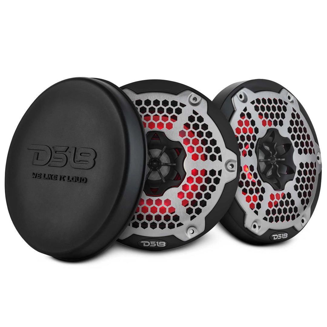 DS18 NXL-6MD 6.5" Neodymium 2-Way Marine Speakers - 250 Watts Rms 4-ohm
