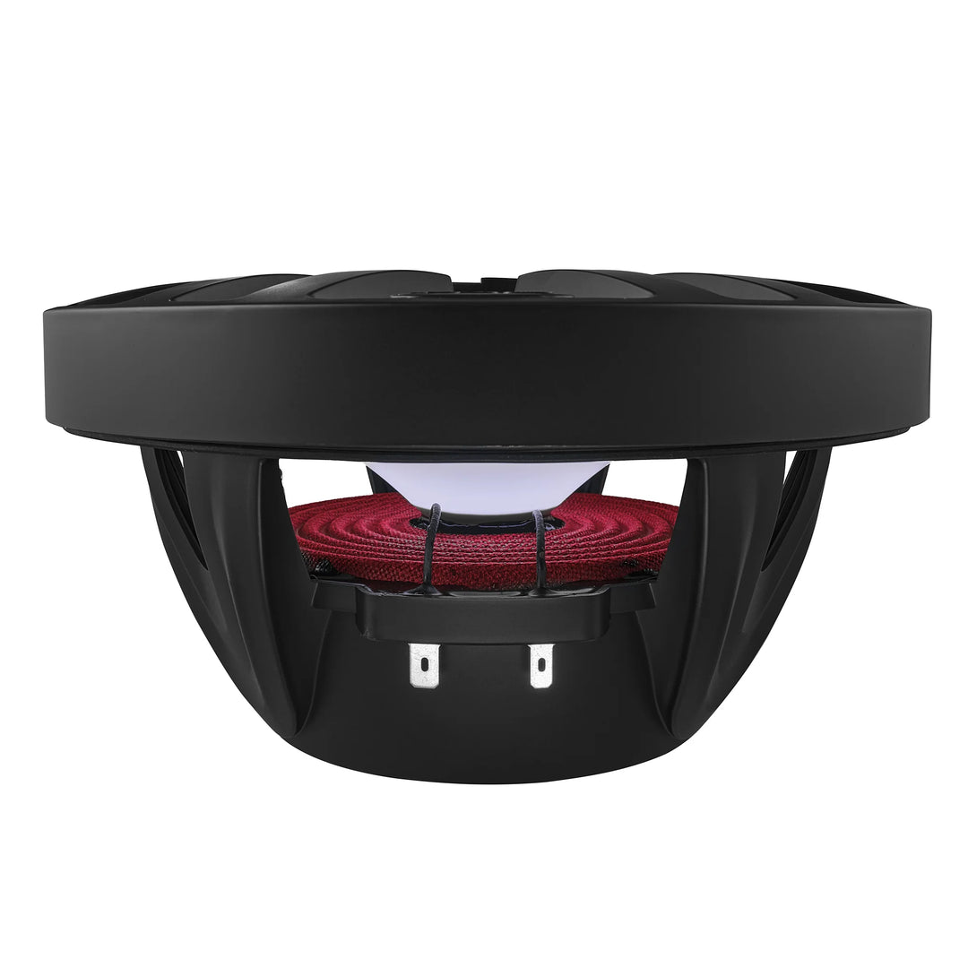DS18 NXL-8BK Altavoces coaxiales marinos de 8" con tweeters integrados y luces LED RGB - 125 vatios Rms 4 ohmios