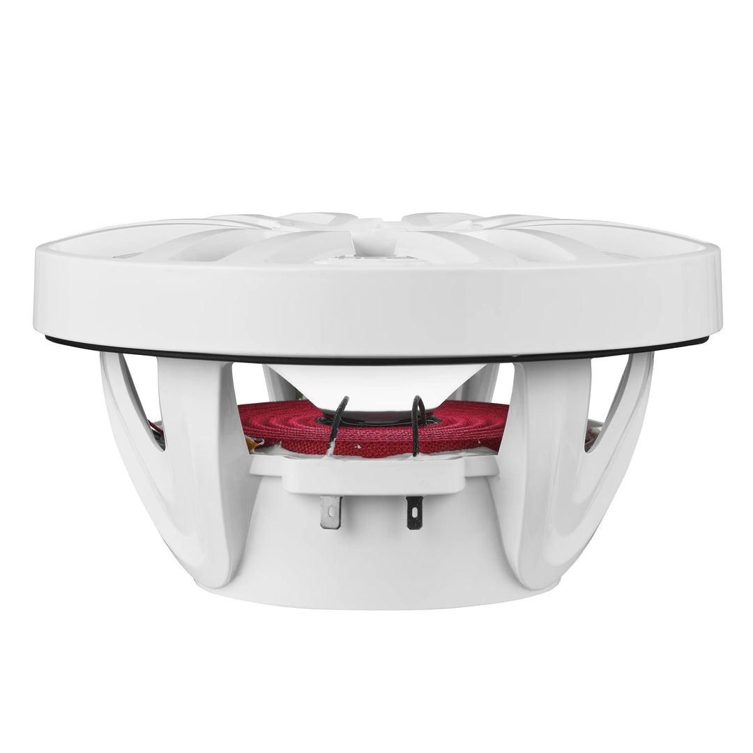 DS18 NXL-8 Altavoces marinos coaxiales blancos de 8" con luces LED RGB - 125 vatios Rms 4 ohmios