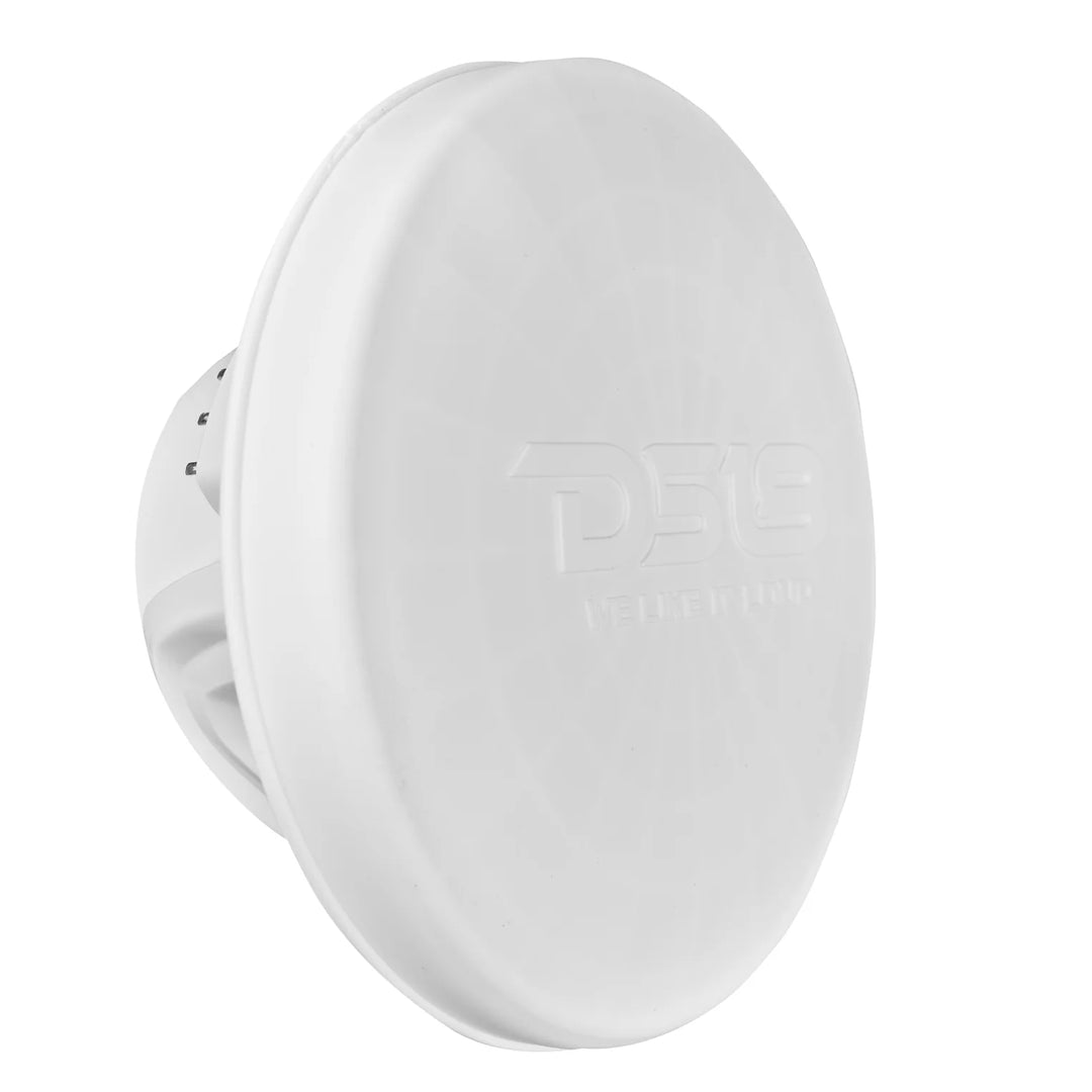 DS18 NXL-8M/WH Altavoces coaxiales marinos de 8" con tweeters integrados y luces LED RGB - 125 vatios Rms 4 ohmios