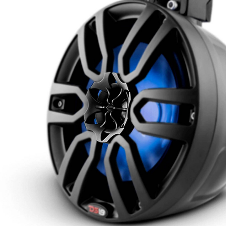 DS18 NXL-PS8 Cápsulas de altavoces tipo torre marina de 8" con luces LED RGB integradas - 125 vatios Rms 4 ohmios