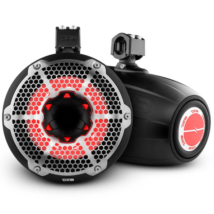 DS18 NXL-X10TPNEO Altavoces tipo torre marinos de neodimio de 10" con radiadores pasivos incorporados - 300 vatios Rms 4 ohmios