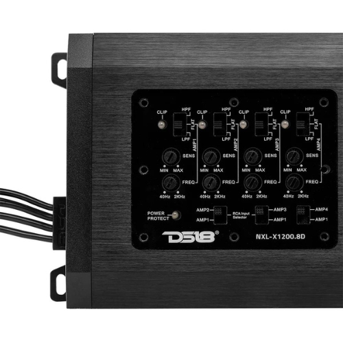 DS18 NXL-X1200.8D Amplificador marino clase D de 8 canales - 8 x 150 vatios Rms a 4 ohmios