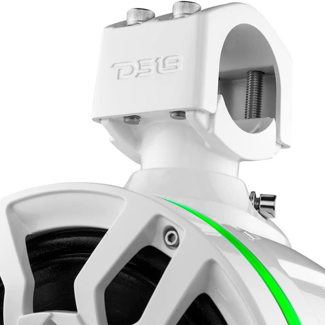 DS18 NXL-X8PRO/WH Altavoces en torre Pro-Audio de 8" con controladores de bocina incorporados y luces LED RGB - 250 vatios Rms 4 ohmios