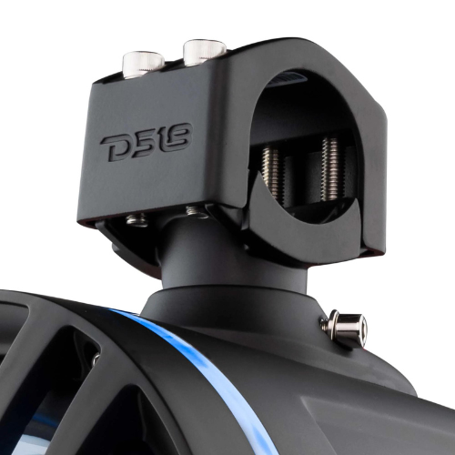 Tubo ajustable de 2" para montaje universal en cama - DS18 4 parlantes tipo torre negros NXL-X8TP de 8" con amplificador G3600.4D y kit de cableado de amplificador