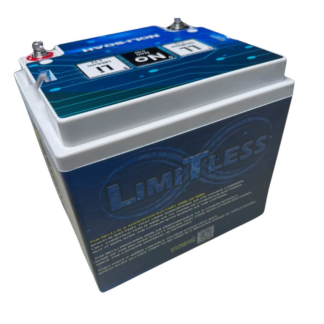 Batería ilimitada de audio para automóvil de iones de sodio NoLi-50AH de litio - 6500 - 13 000 vatios Rms | 50Ah